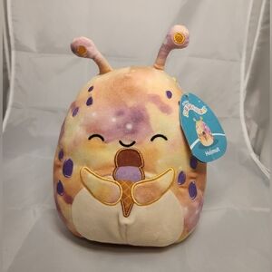 8” Squishmallow Helmut the Alien holding Ice Cream Cone Plush Stuffed Animal